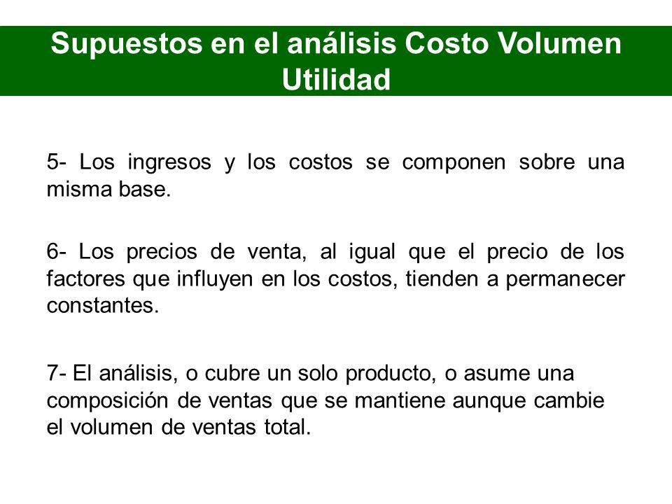 ejemplos de ejercicios de costo volumen y utilidad ejemplos de ejercicios de costo volumen y utilidad